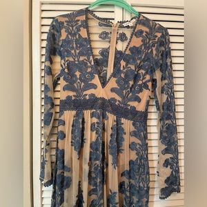 Free people - bodysuit, mesh dress